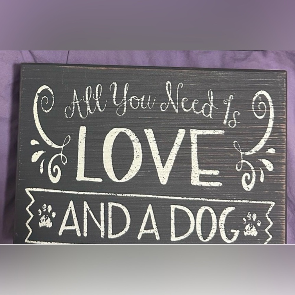 Dog themed sign